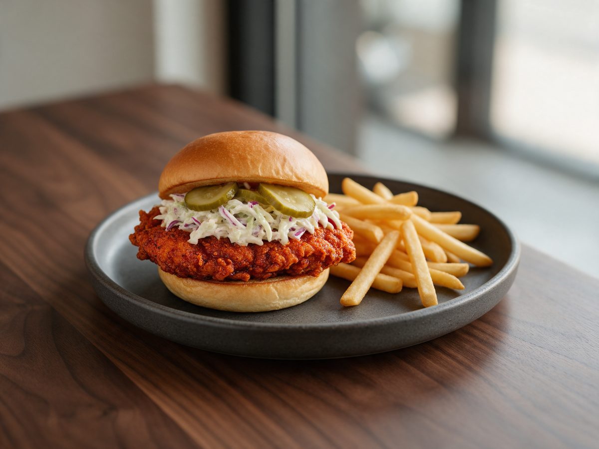 Hot chicken sandwich