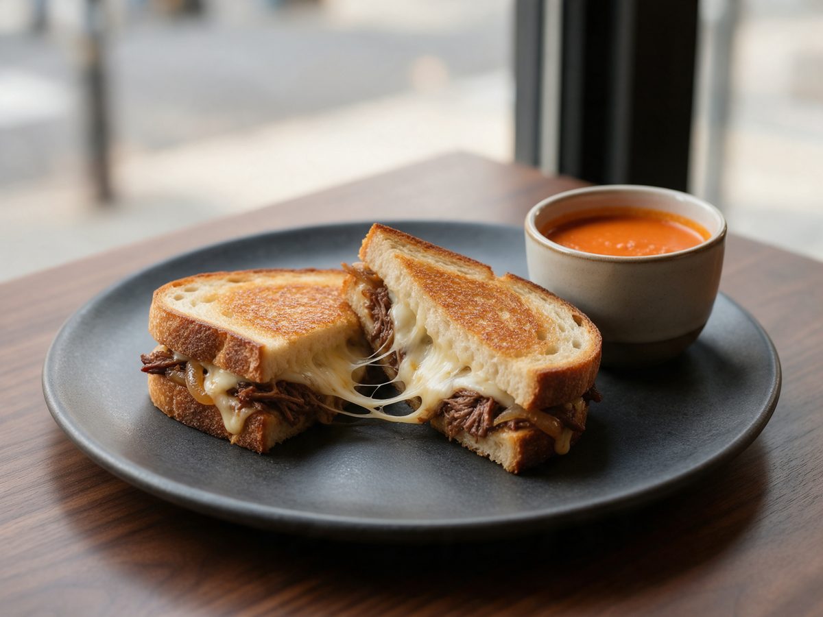 Short rib grilled cheese